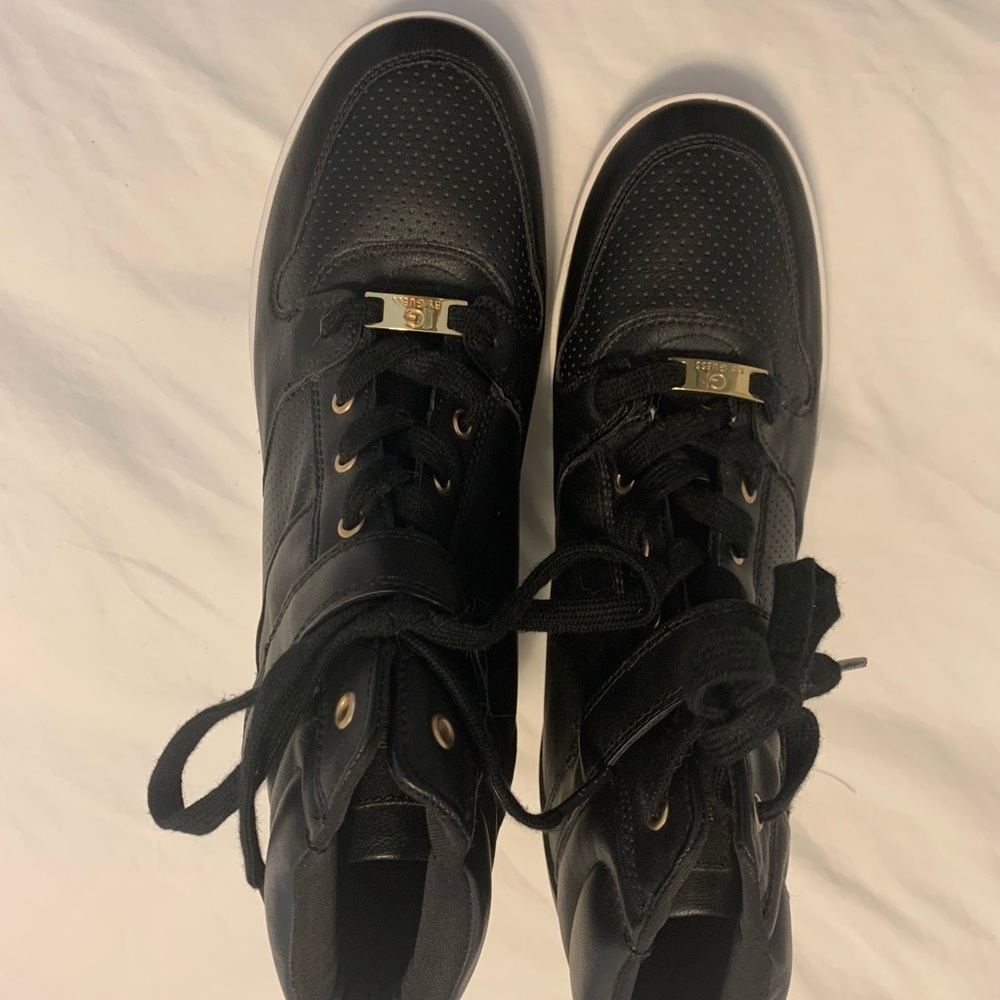 Guess wedge tennis shoes - never worn!